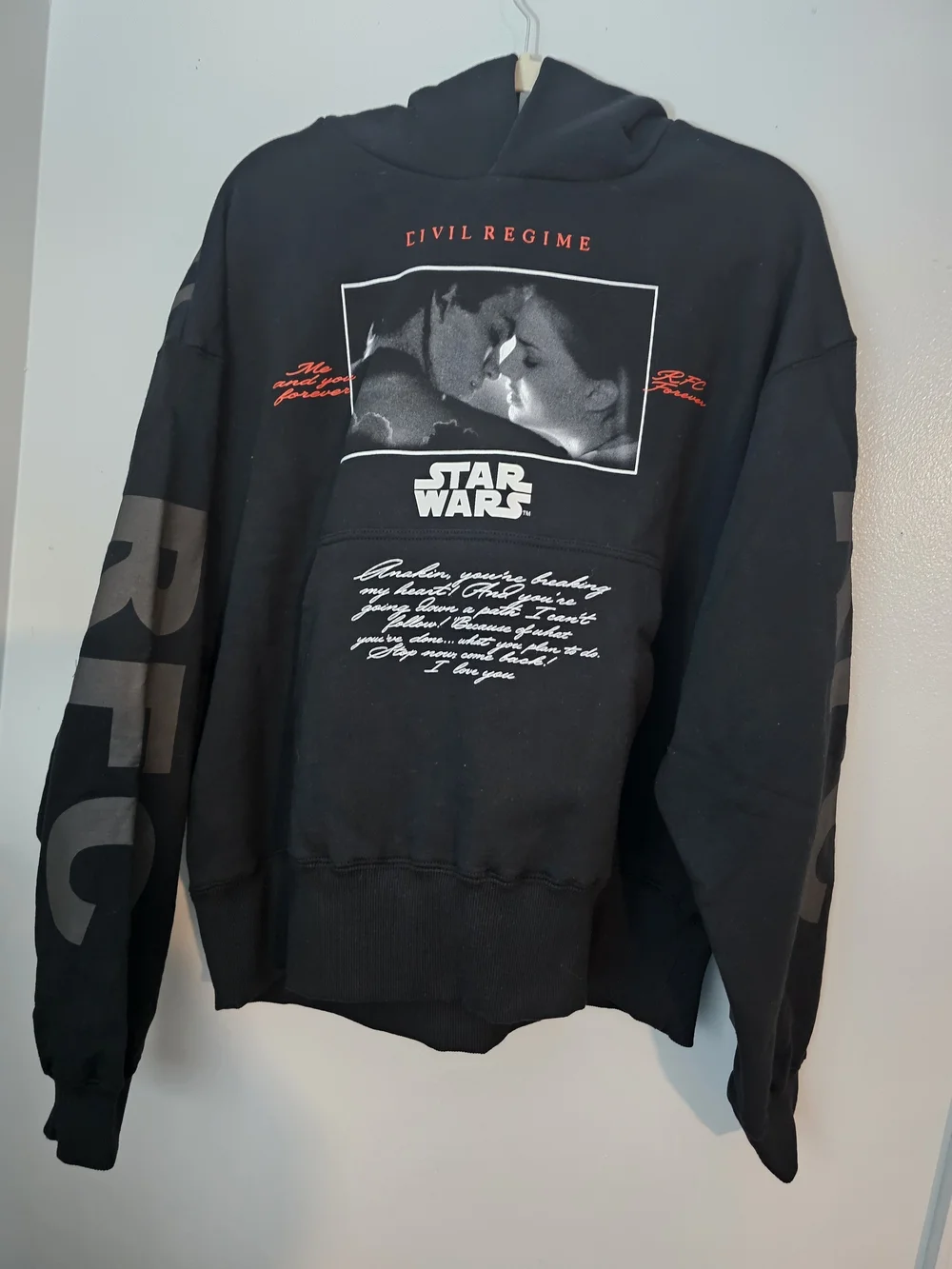 Civil Regime x Star Wars Anakin & Padmé RFC Forever Hoodie Black Medium